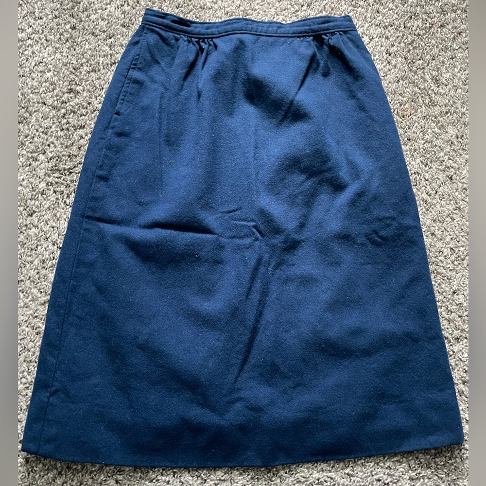 Pendleton Classic Navy A-Line Skirt